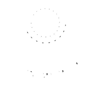 Alfabe harfi arkaplanının vektör çizimi