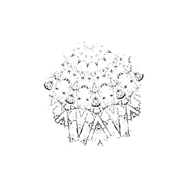 Yılbaşı ağacı. Yılbaşı ağacı. Kozalaklı Noel ağacı. vektör el - çizilmiş resimleme