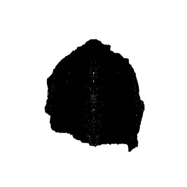 Beyaz arka plandaki bir kadının yüz silueti..