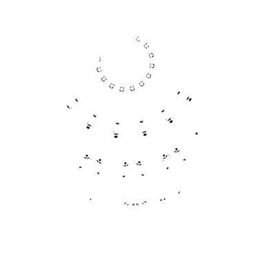 Bir karikatür biçiminin el çizimi vektör çizimi.