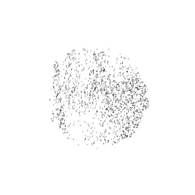 Bir sürü siyah beyaz konfetiye sahip soyut bir arka plan.