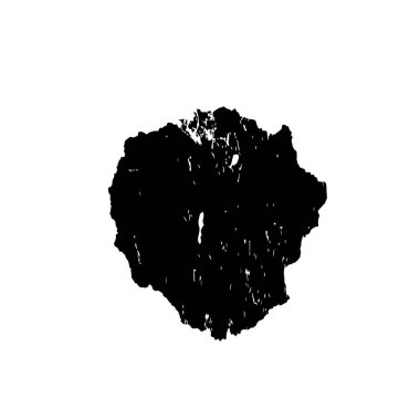 beyaz arkaplan, vektör üzerinde grunge siyah fırça darbesi