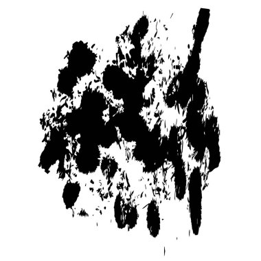 siyah fırça darbesi dokusu. grunge soyut el - boyanmış element.