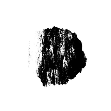 Vektör fırça darbesi. Grunge mürekkebi. Sıkıntılı mürekkep siyah modern kalem darbesi. Mürekkeple çizilmiş bir spiral. keskin şekil