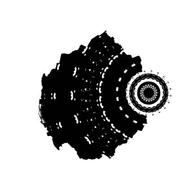 Grunge siyah ve beyaz kentsel arka plan desen şablonu. Karanlık toz, tehlike arka planını örtüyor. Soyut noktalı, çizik, gürültülü vintage efekt yaratmak kolay