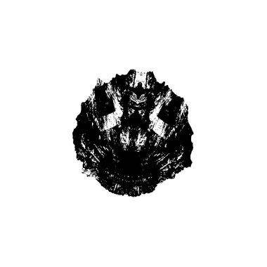 soyut fırça darbesi beyaz arkaplanda izole edildi