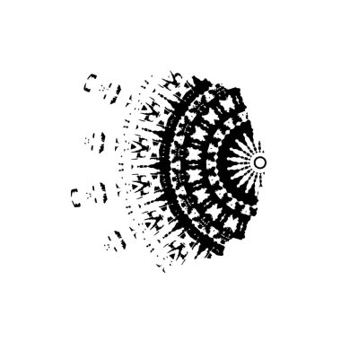 soyut geometrik şekilli grunge siyah beyaz arkaplan