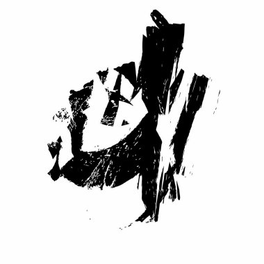 Beyaz arka plan doku soyut siyah boya splatters