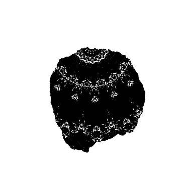 Beyaz arkaplana çizilmiş bir el resmi vektör çizimi