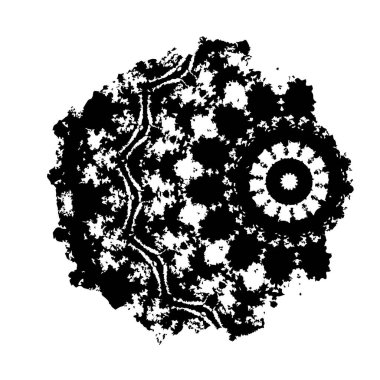 Beyaz arka planda siyah mürekkep fırça sıyrık.