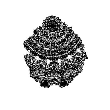 Beyaz arka planda siyah mürekkep fırça sıyrık.