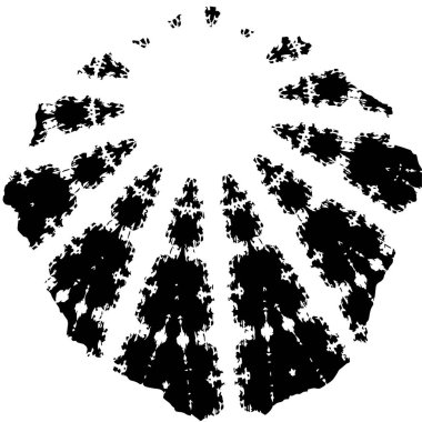 Beyaz arka planda siyah mürekkep fırça sıyrık.