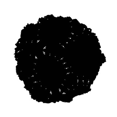 Beyaz arka planda siyah mürekkep fırça sıyrık.