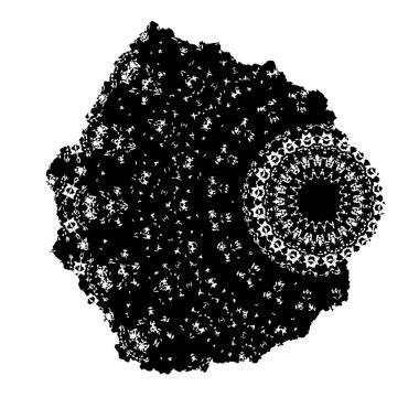 Beyaz arka planda siyah mürekkep fırça sıyrık.