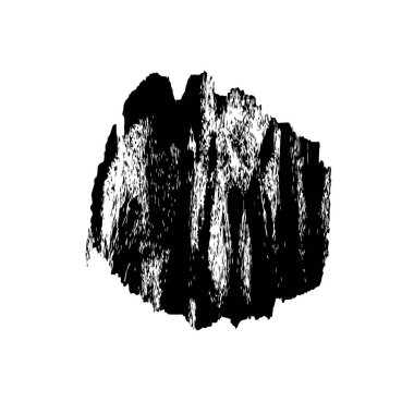 Beyaz arka planda siyah mürekkep fırça sıyrık.