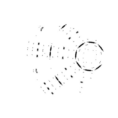 Bir yıldızın sembolünün 3D görüntülenmesi