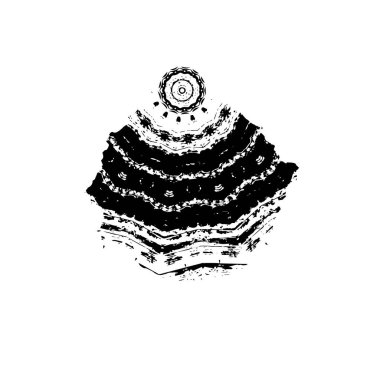 Siyah ve beyaz arkaplanın vektör çizimi