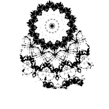 siyah ve beyaz vektör fraktal arkaplan