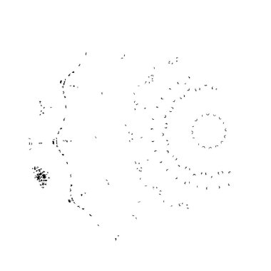 Siyah beyaz çizilmiş bir el resminin vektör çizimi