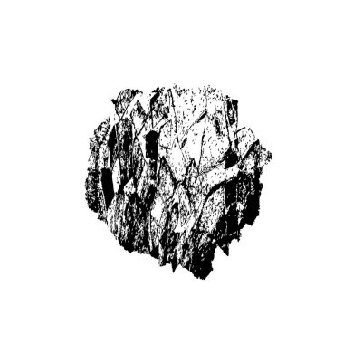 Siyah mürekkepli kaya şekli.