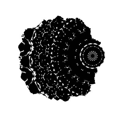 Beyaz arka planda çizikler olan siyah-beyaz grunge dokusu. soyut vektör illüstrasyonu.