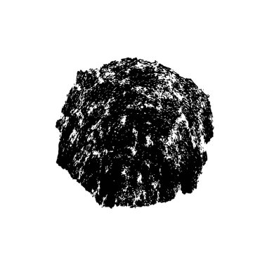 Siyah ve beyaz rengin el fırçası darbesinin vektör çizimi