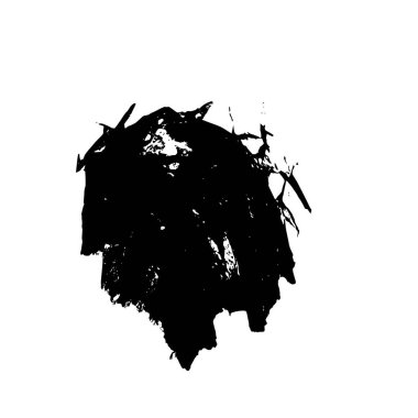 Beyaz arkaplanda soyut grunge mürekkep lekesi