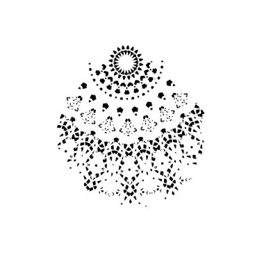 soyut çiçek tasarımı, dekoratif çiçek süsü vektör çizimi grafik tasarımı