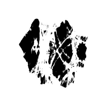 siyah fırça darbesi dokusu. grunge soyut el - boyanmış element.