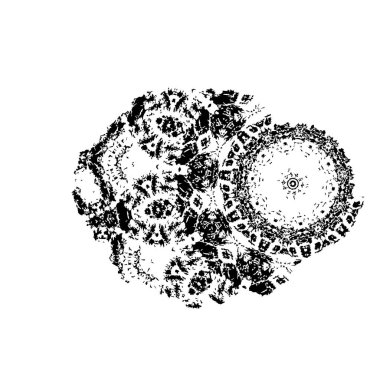 siyah ve beyaz soyut geometrik şekil. tasarım elemanı. vektör illüstrasyonu 