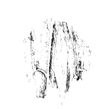 Beyaz arkaplanda soyut koyu geometrik çizim