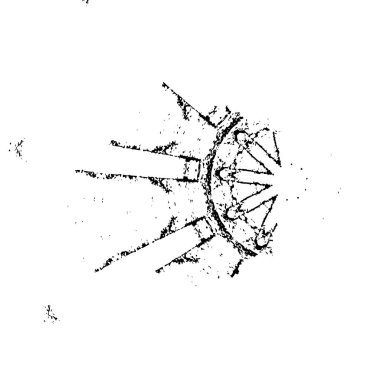 Monokrom elementlerle soyut desen. vektör illüstrasyonu