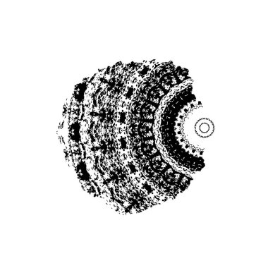 Siyah mürekkep fırçası darbelerinin vektör çizimi ve beyaz arka planda el boyası mürekkep izole. Tasarımınız için el çizimi ögesi