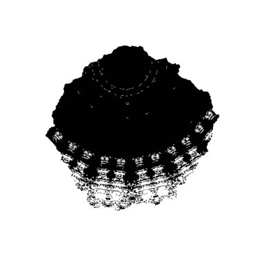 Siyah mürekkep fırçası darbelerinin vektör çizimi ve beyaz arka planda el boyası mürekkep izole. Tasarımınız için el çizimi ögesi