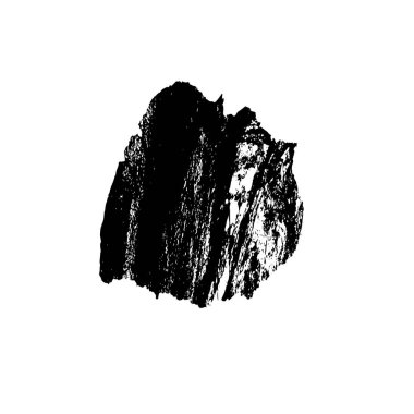 Elle çizilmiş element. Beyaz arkaplanda el boyası mürekkep izole edilmiş siyah mürekkep fırça darbelerinin vektör çizimi.