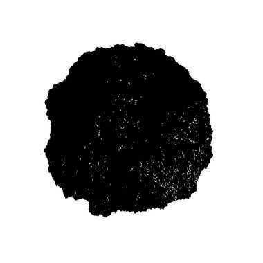 Elle çizilmiş element. Beyaz arkaplanda el boyası mürekkep izole edilmiş siyah mürekkep fırça darbelerinin vektör çizimi.