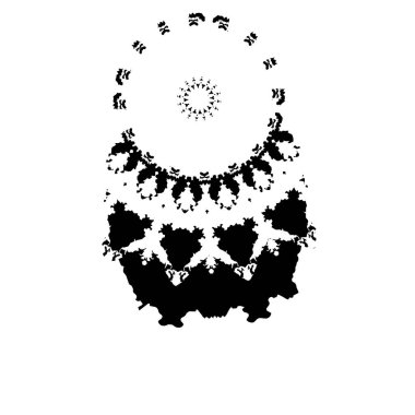 Elle çizilmiş element. Beyaz arkaplanda el boyası mürekkep izole edilmiş siyah mürekkep fırça darbelerinin vektör çizimi.