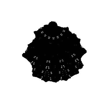 Elle çizilmiş element. Beyaz arkaplanda el boyası mürekkep izole edilmiş siyah mürekkep fırça darbelerinin vektör çizimi.