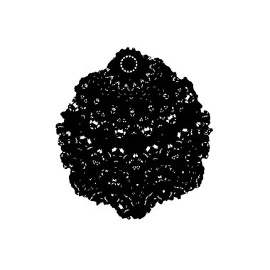 Elle çizilmiş element. Beyaz arkaplanda el boyası mürekkep izole edilmiş siyah mürekkep fırça darbelerinin vektör çizimi.