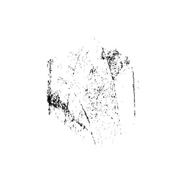 Elle çizilmiş element. Beyaz arkaplanda el boyası mürekkep izole edilmiş siyah mürekkep fırça darbelerinin vektör çizimi.