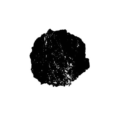 Elle çizilmiş element. Beyaz arkaplanda el boyası mürekkep izole edilmiş siyah mürekkep fırça darbelerinin vektör çizimi.