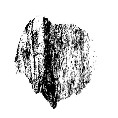 Elle çizilmiş element. Beyaz arkaplanda el boyası mürekkep izole edilmiş siyah mürekkep fırça darbelerinin vektör çizimi.