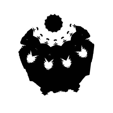 Elle çizilmiş element. Beyaz arkaplanda el boyası mürekkep izole edilmiş siyah mürekkep fırça darbelerinin vektör çizimi.