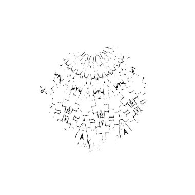 Noel balolarının el çizimi. vektör illüstrasyonu