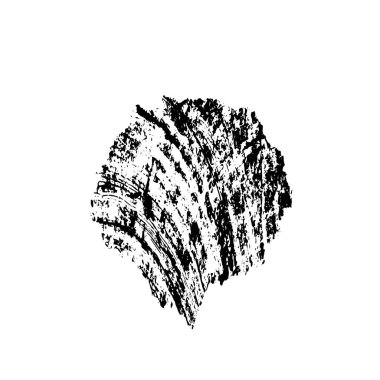 siyah fırça darbesi ve doku. grunge soyut el - boyanmış elementler.