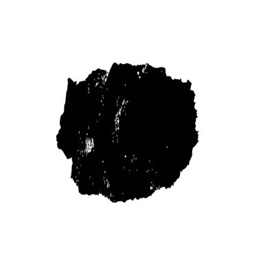Beyaz arkaplanda siyah grunge mürekkep fırçası darbeleri. 
