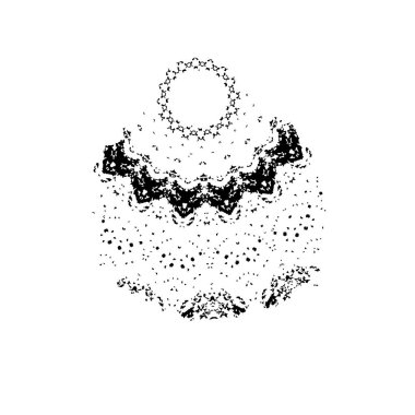 Beyaz arkaplanda el boyası mürekkep izole edilmiş siyah mürekkep fırça darbelerinin vektör çizimi.