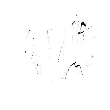 Beyaz arkaplanda el boyası mürekkep izole edilmiş siyah mürekkep fırça darbelerinin vektör çizimi.