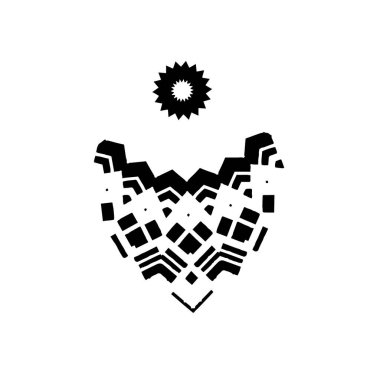 Beyaz arkaplanda el boyası mürekkep izole edilmiş siyah mürekkep fırça darbelerinin vektör çizimi.