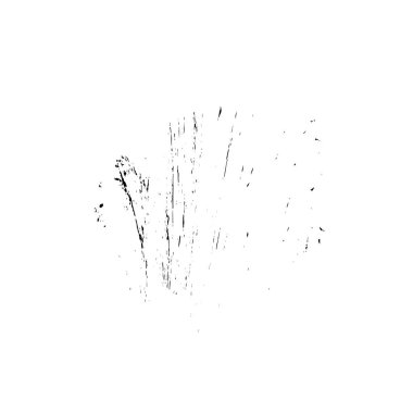 Beyaz arkaplanda el boyası mürekkep izole edilmiş siyah mürekkep fırça darbelerinin vektör çizimi.